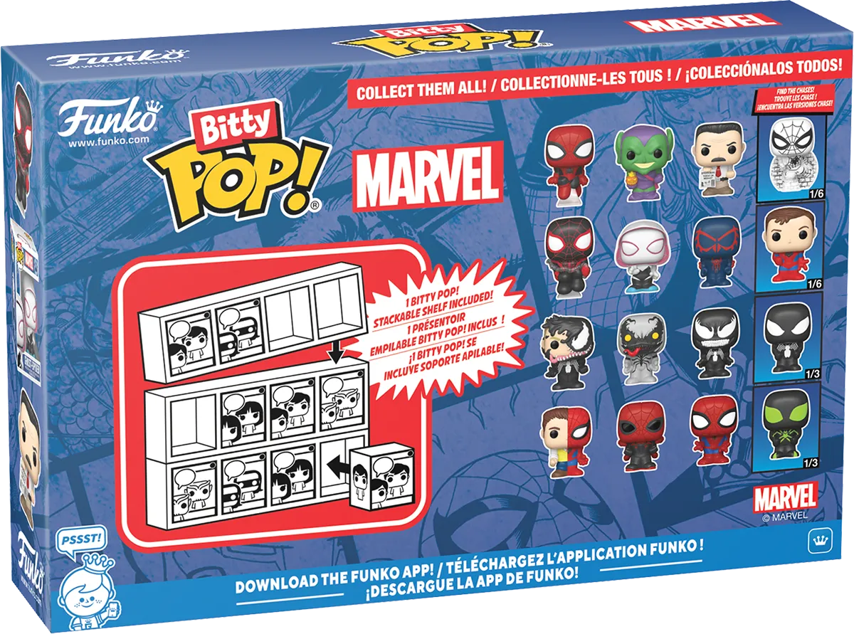 FUN85703 Spider-Man - Venom Bitty Pop! 4-Pack - Funko - Titan Pop Culture