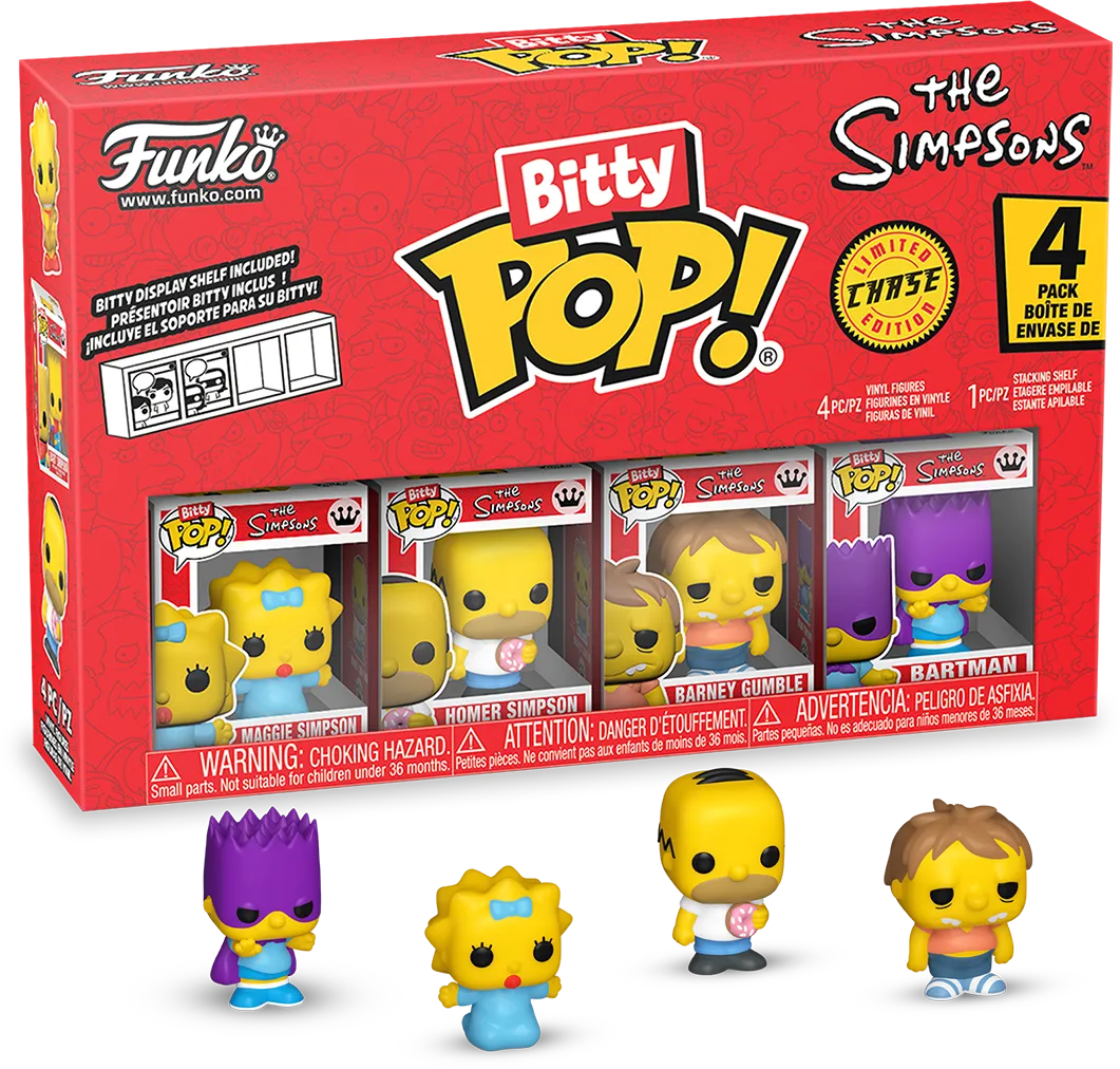 FUN85709 Simpsons - Maggie Bitty Pop! 4-Pack - Funko - Titan Pop Culture