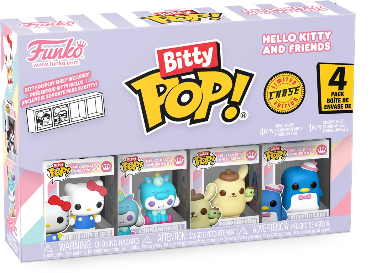 FUN85713 Sanrio - Hello Kitty Bitty Pop! 4-Pack - Funko - Titan Pop Culture