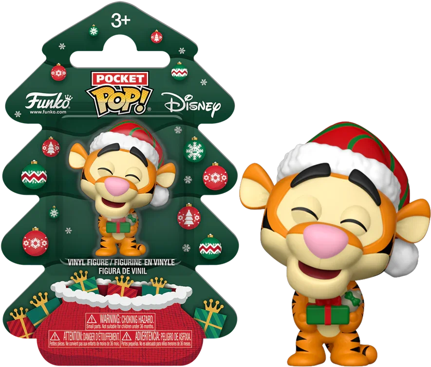 FUN86083 Winnie the Pooh - Tigger Holiday Pocket Pop! Vinyl - Funko - Titan Pop Culture