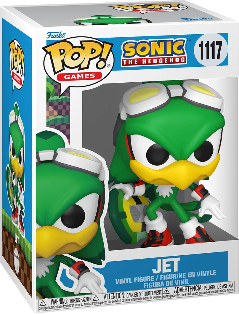 FUN86105 Sonic The Hedgehog - Jet the Hawk with Board Pop! Vinyl - Funko - Titan Pop Culture