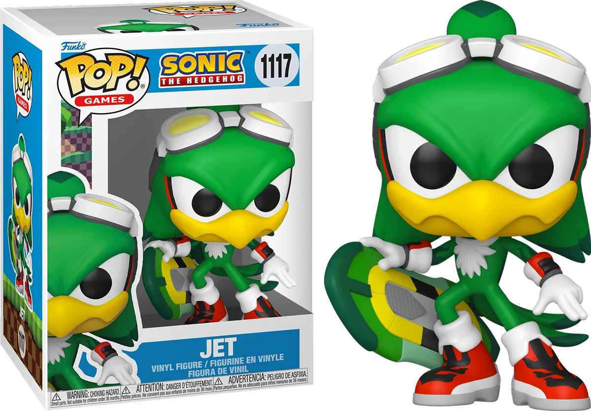 FUN86105 Sonic The Hedgehog - Jet the Hawk with Board Pop! Vinyl - Funko - Titan Pop Culture