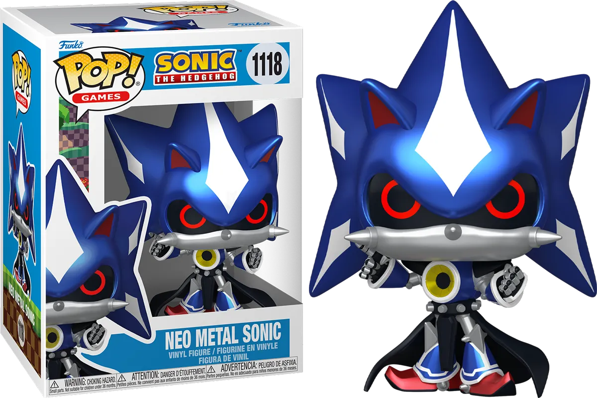 FUN86106 Sonic The Hedgehog - Neo Metal Sonic (Metallic) Pop! Vinyl - Funko - Titan Pop Culture