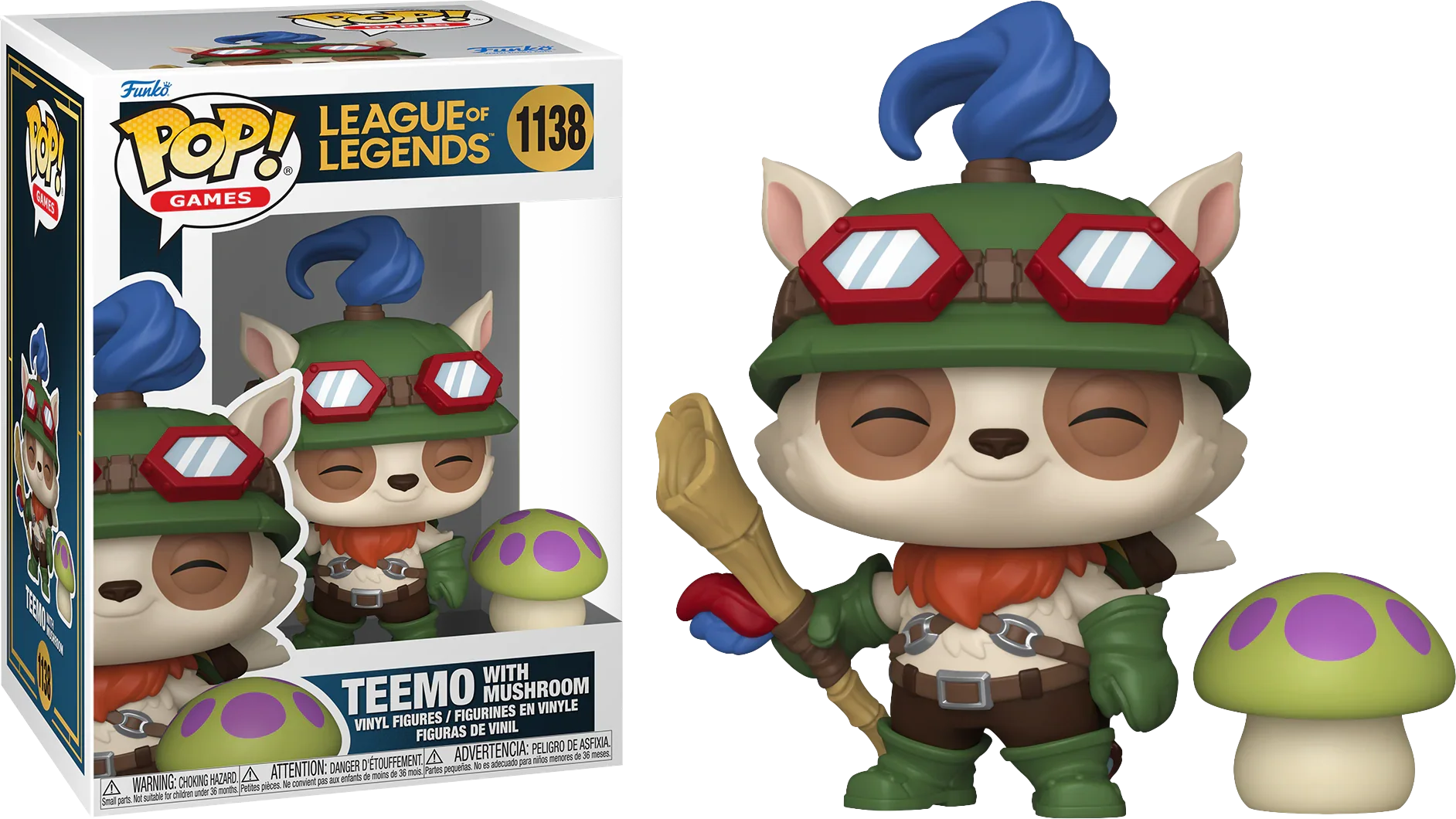 League of Legends - Teemo with Mushroom Pop! Vinyl