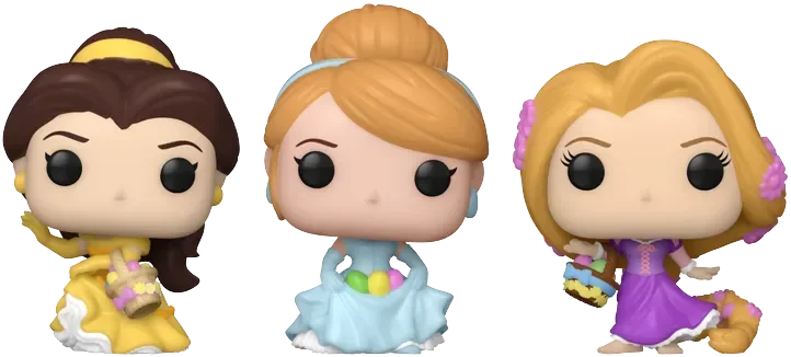 FUN86144 Disney: Princesses - Easter Pocket Pop! 3-Pack - Funko - Titan Pop Culture