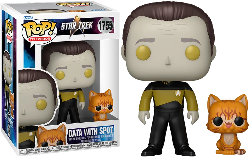 FUN86250 Star Trek: The Next Generation - Data & Spot Pop! Vinyl - Funko - Titan Pop Culture