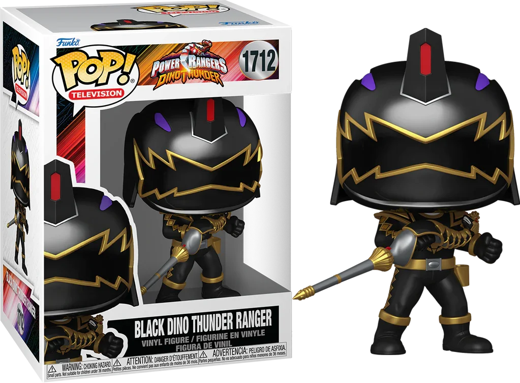 FUN86269 Power Rangers: Dino Thunder - Black Dino Thunder Ranger Pop! Vinyl - Funko - Titan Pop Culture