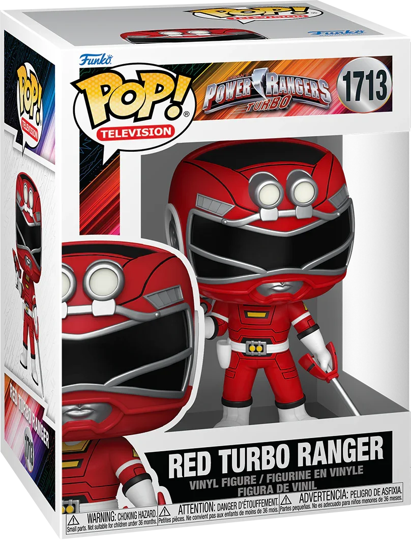 FUN86270 Power Rangers: Turbo - Red Turbo Ranger Pop! Vinyl - Funko - Titan Pop Culture