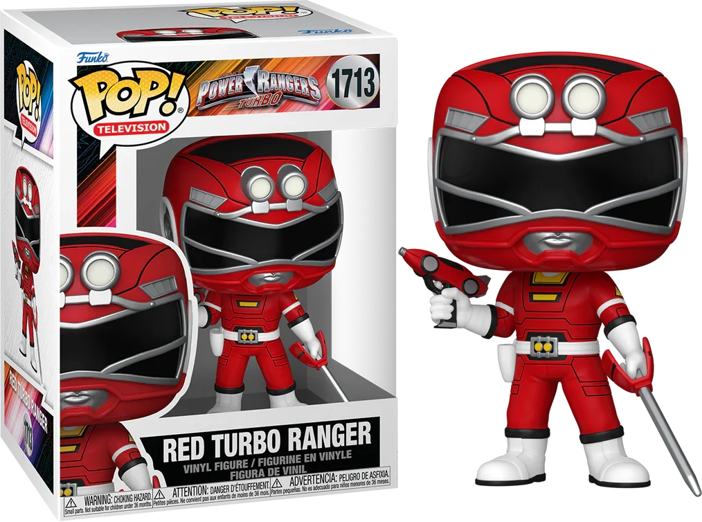 FUN86270 Power Rangers: Turbo - Red Turbo Ranger Pop! Vinyl - Funko - Titan Pop Culture