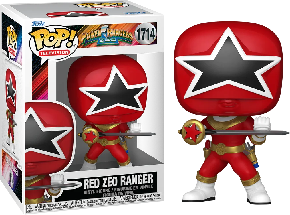 FUN86271 Power Rangers: Zeo - Red Zeo Ranger Pop! Vinyl - Funko - Titan Pop Culture