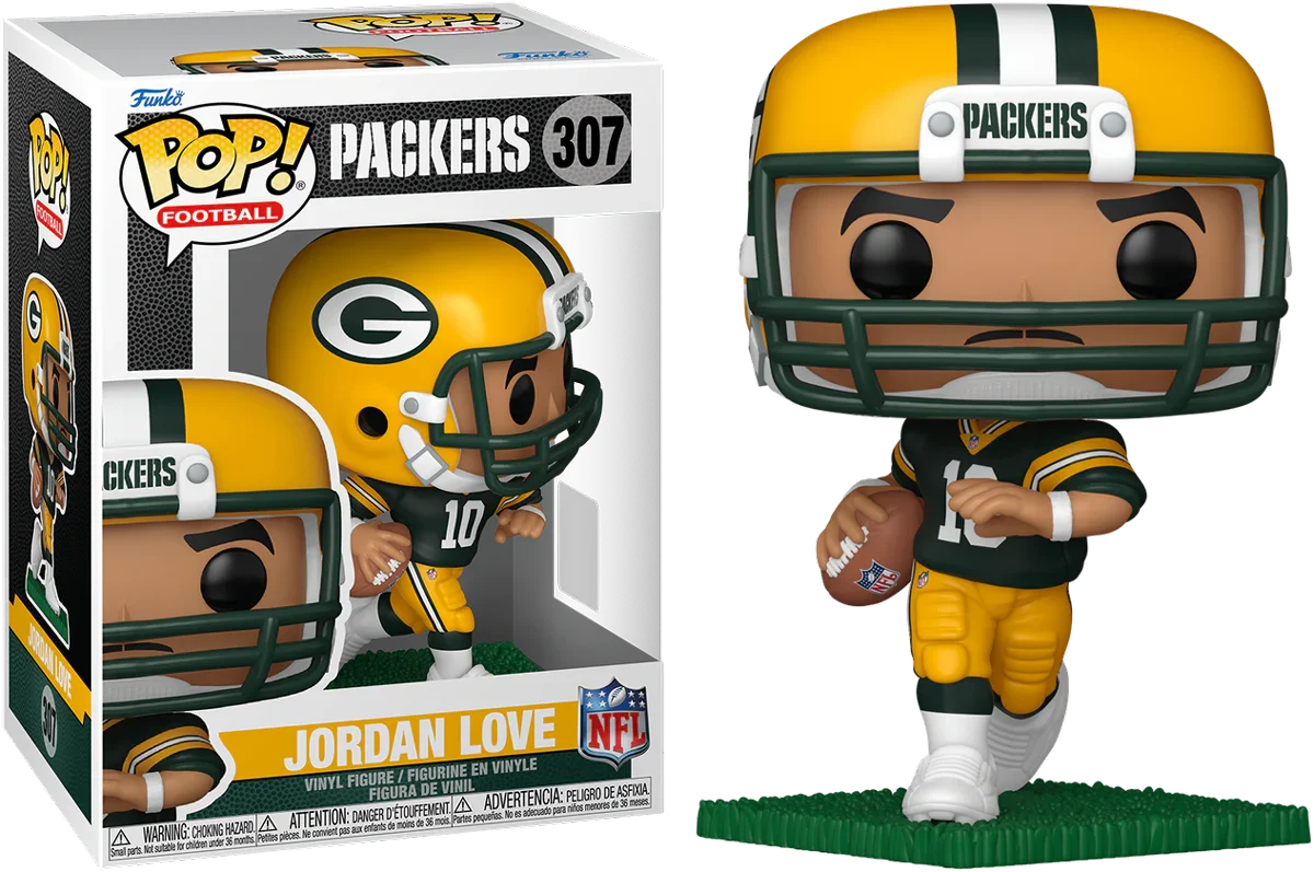 FUN86323 NFL: Packers - Jordan Love Pop! Vinyl - Funko - Titan Pop Culture