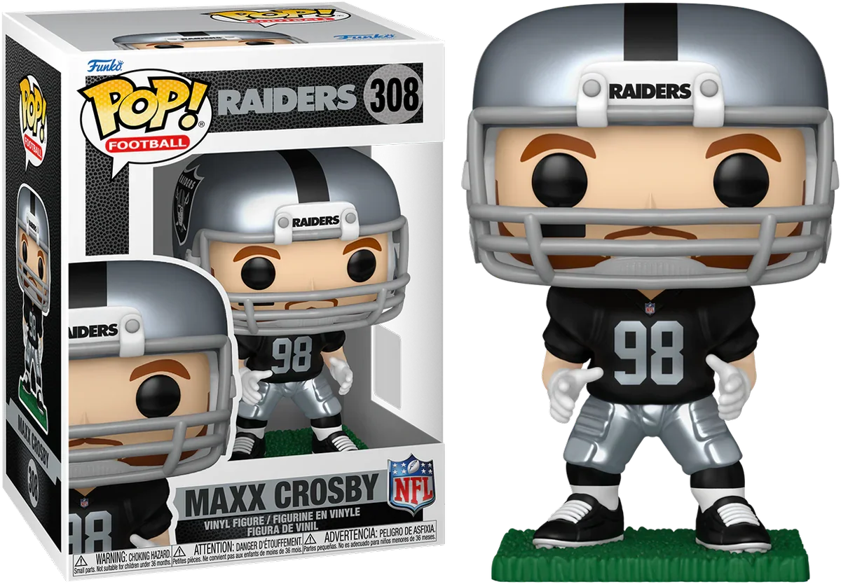 FUN86324 NFL: Raiders - Maxx Crosby Pop! Vinyl - Funko - Titan Pop Culture