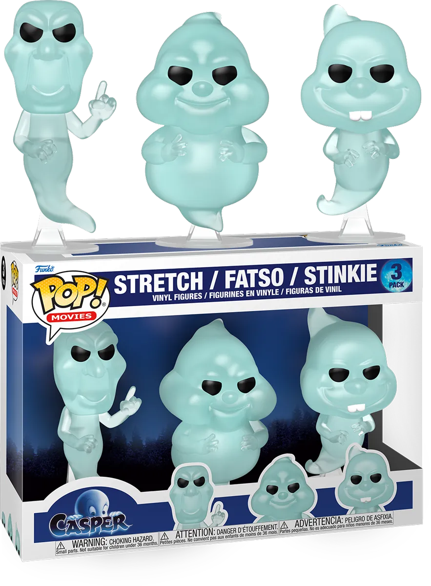 FUN86337 Casper: 30th Anniversary - Ghostly Trio Pop! Vinyl 3-Pack - Funko - Titan Pop Culture