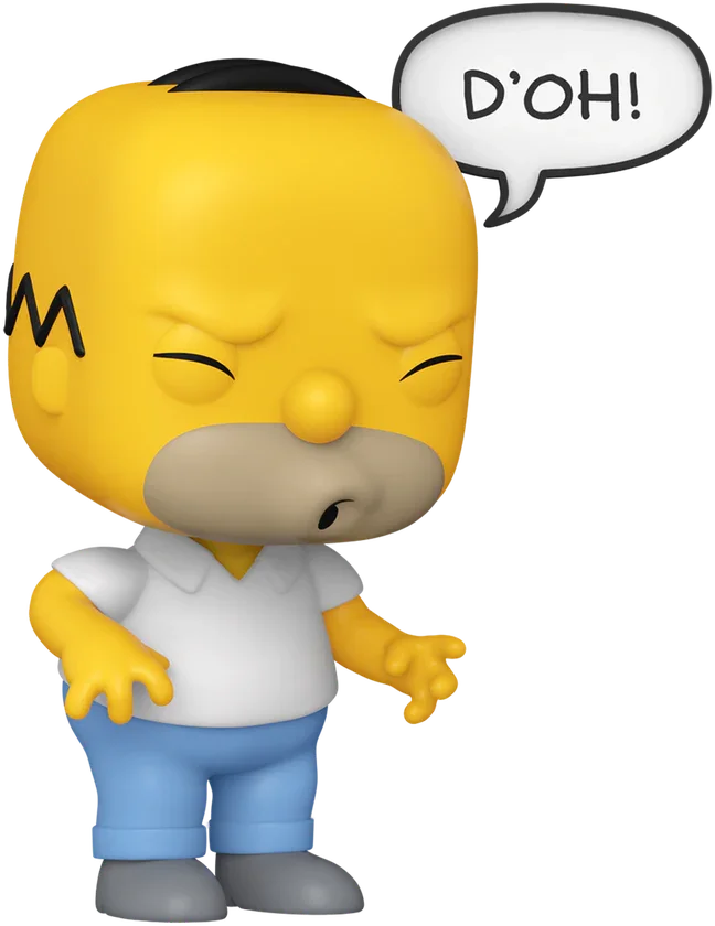 FUN86412 The Simpsons - Homer (D'Oh!) Pop! Vinyl - Funko - Titan Pop Culture