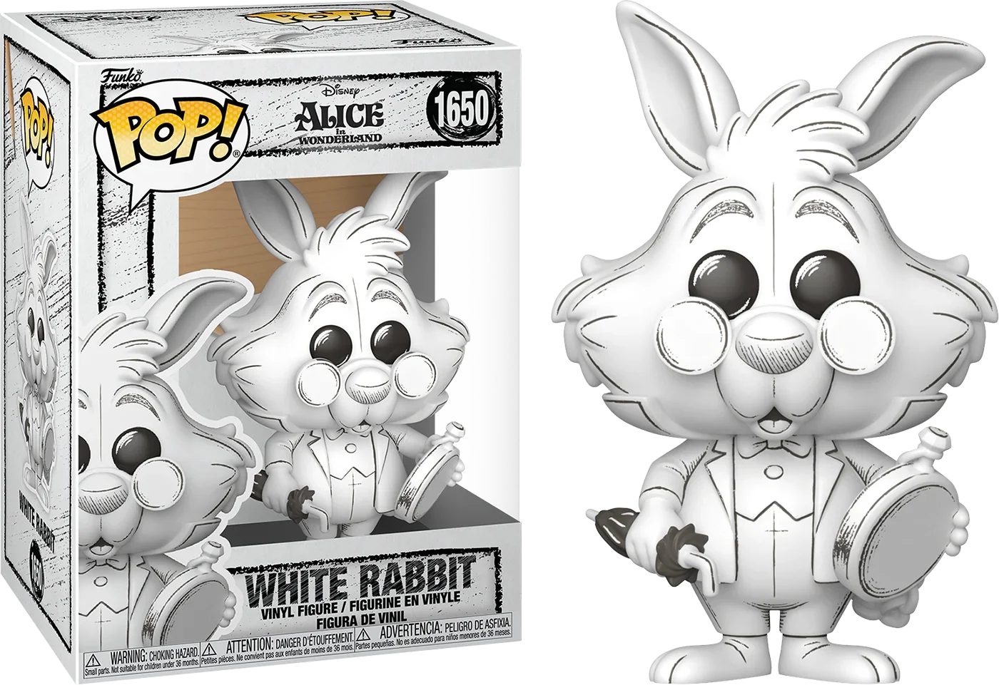 Disney: Sketched - White Rabbit Pop! Vinyl
