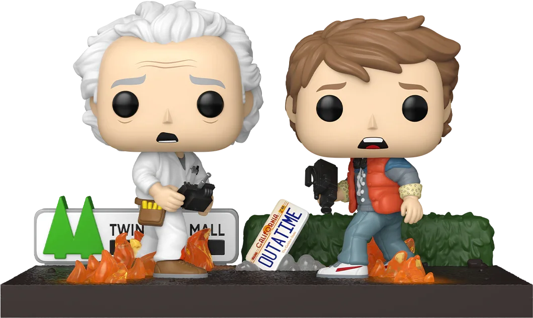 FUN86448 Back to the Future - Doc & Marty Pop! Vinyl Moment - Funko - Titan Pop Culture