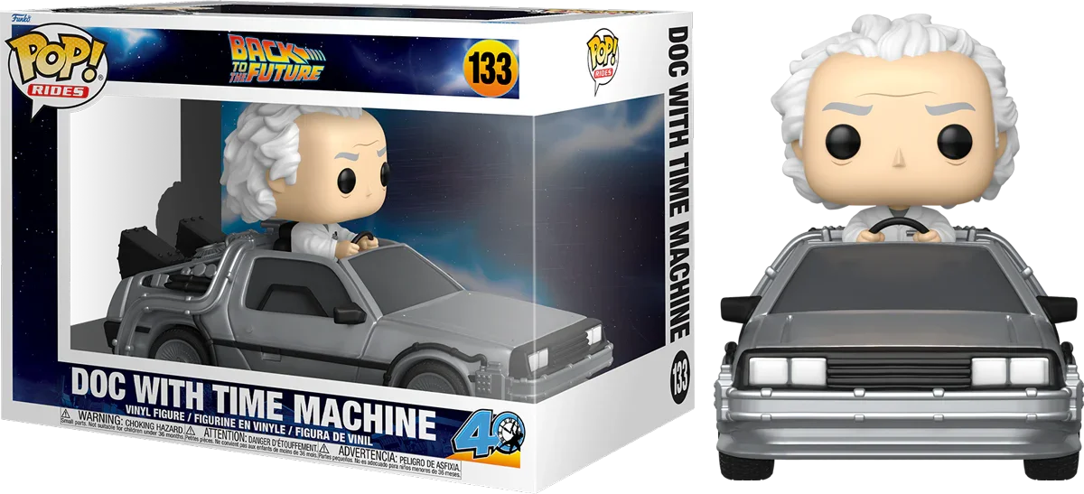 FUN86449 Back to the Future - Doc with Time Machine Pop! Vinyl Ride - Funko - Titan Pop Culture