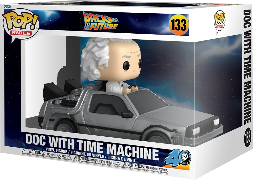 FUN86449 Back to the Future - Doc with Time Machine Pop! Vinyl Ride - Funko - Titan Pop Culture
