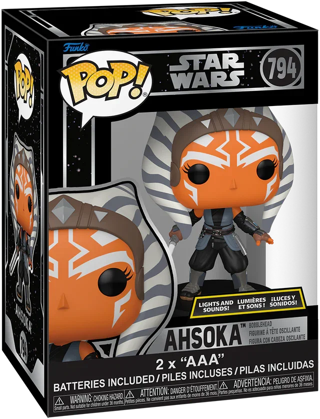 FUN86453 Star Wars - Ahsoka (Light Up) 6" Pop! Vinyl - Funko - Titan Pop Culture