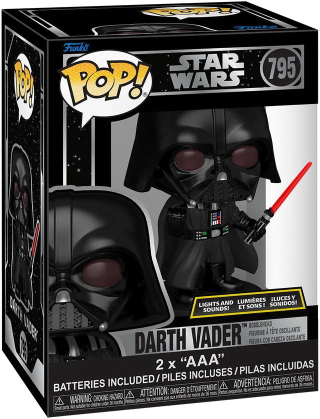 FUN86454 Star Wars - Darth Vader (Light Up) 6" Pop! Vinyl - Funko - Titan Pop Culture