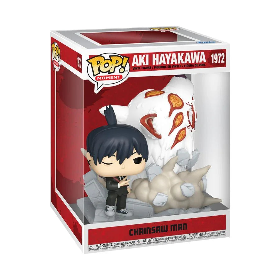 FUN86485 Chainsaw Man - Aki Hayakawa with Fox Devil Pop! Moment - Funko - Titan Pop Culture