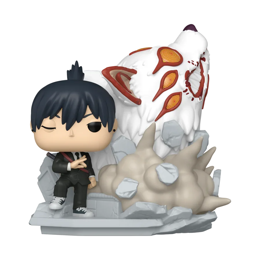 FUN86485 Chainsaw Man - Aki Hayakawa with Fox Devil Pop! Moment - Funko - Titan Pop Culture