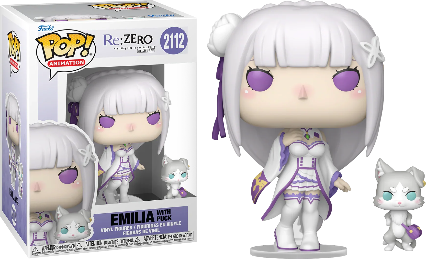 Re:Zero - Starting Life in Another World - Emilia & Puck Pop! Vinyl