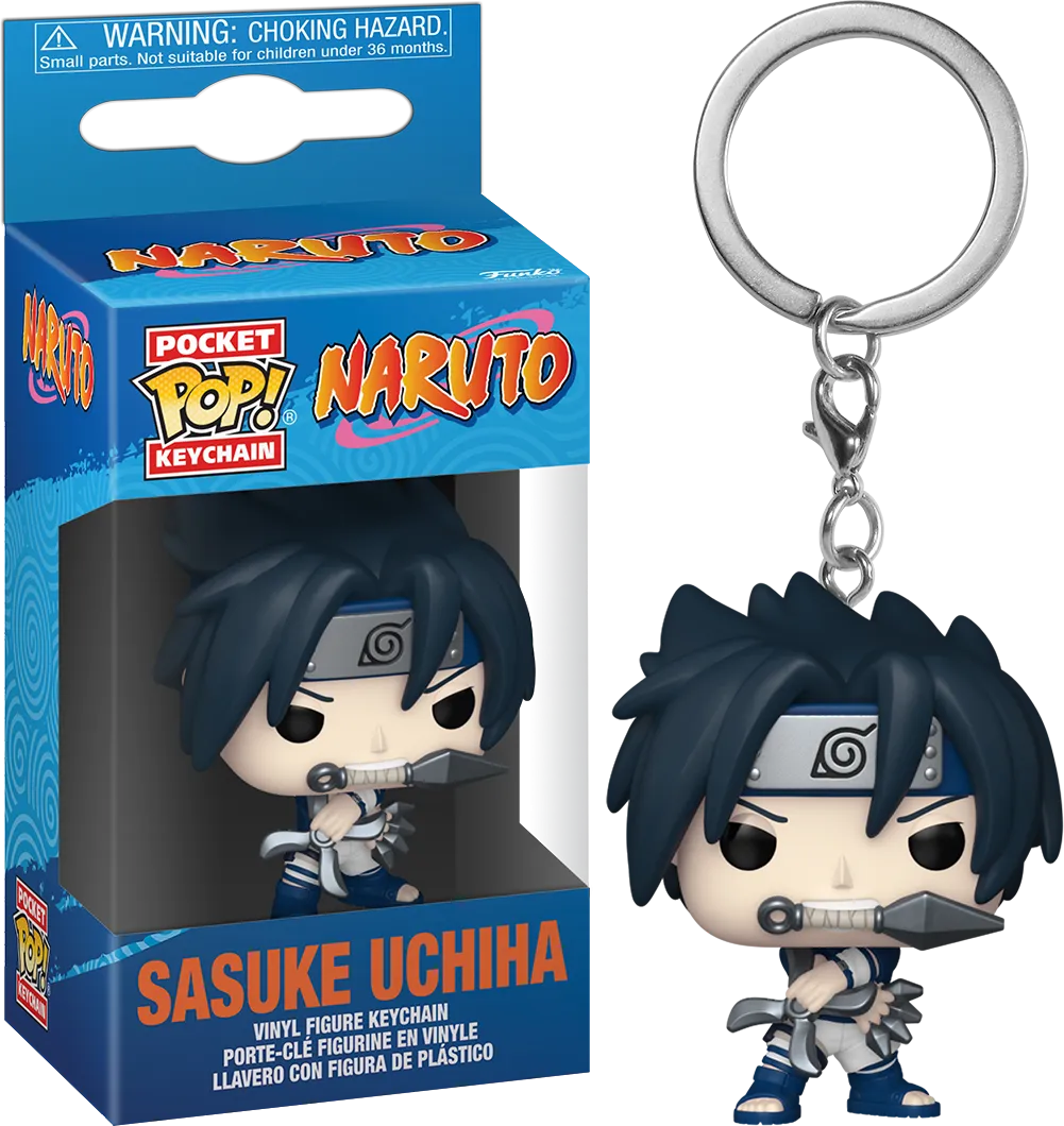 FUN86532 Naruto - Sasuke Uchiha New Classics Pop! Vinyl Keychain - Funko - Titan Pop Culture