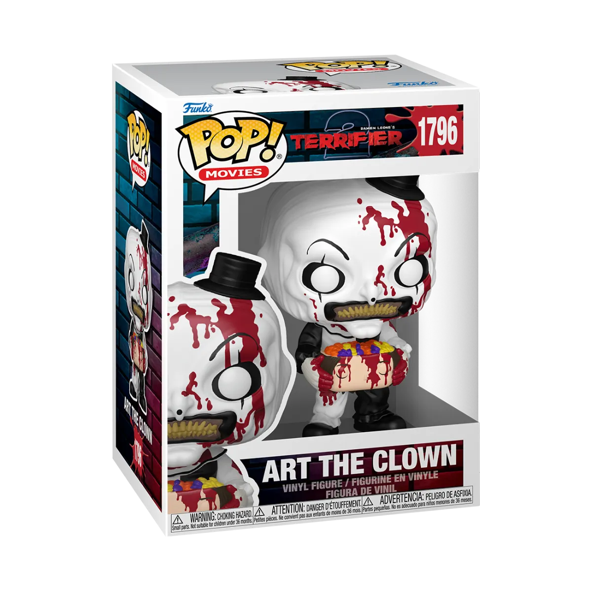 FUN86537 Terrifier - Art the Clown (with Decapitated Head) Pop! Vinyl - Funko - Titan Pop Culture