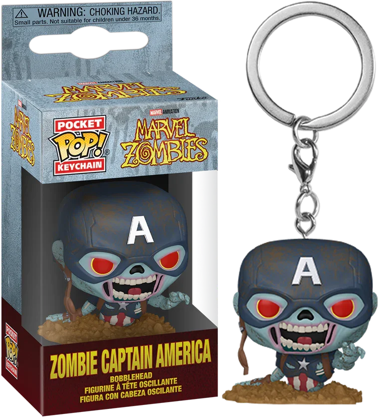 Marvel: Zombies - Zombie Captain America Pop! Keychain