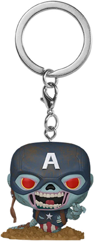 Marvel: Zombies - Zombie Captain America Pop! Keychain