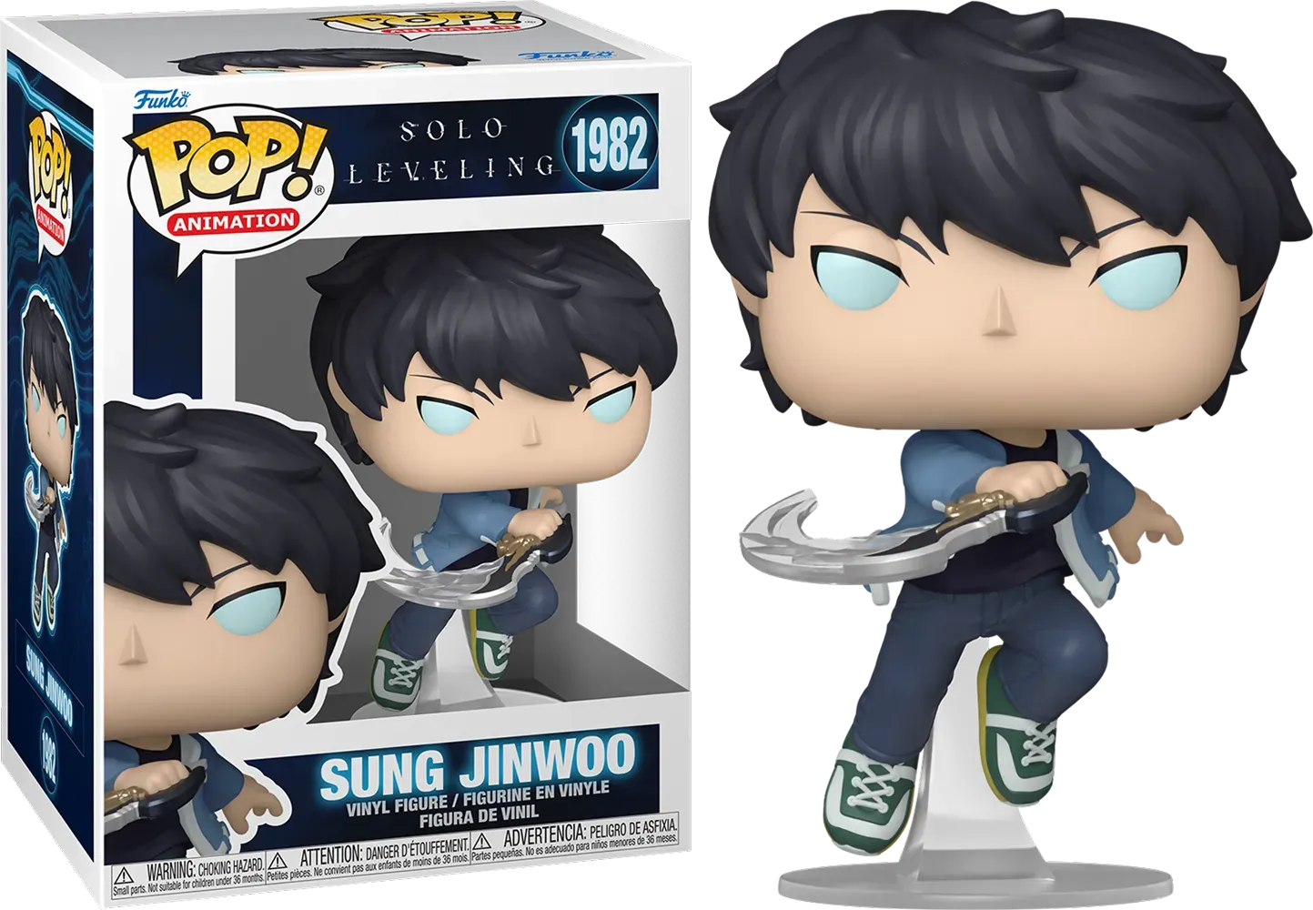 FUN86843BUNDLE Solo Leveling - Sung Jinwoo Pop! Vinyl - Chase Bundle / Case - Funko - Titan Pop Culture