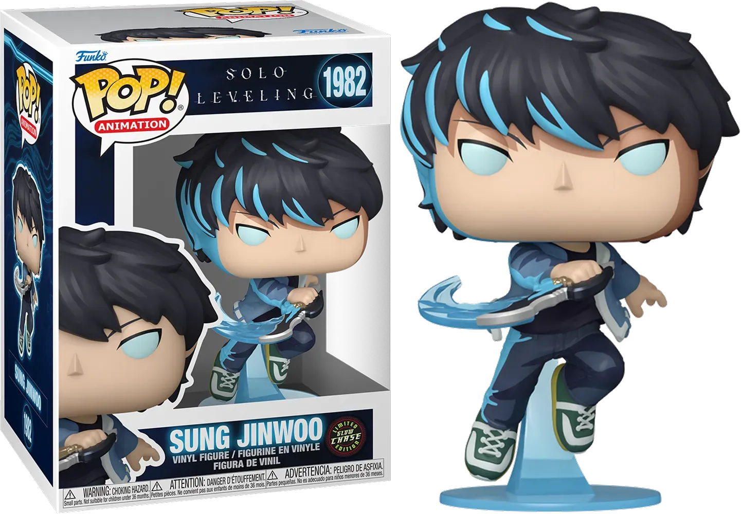 FUN86843BUNDLE Solo Leveling - Sung Jinwoo Pop! Vinyl - Chase Bundle / Case - Funko - Titan Pop Culture