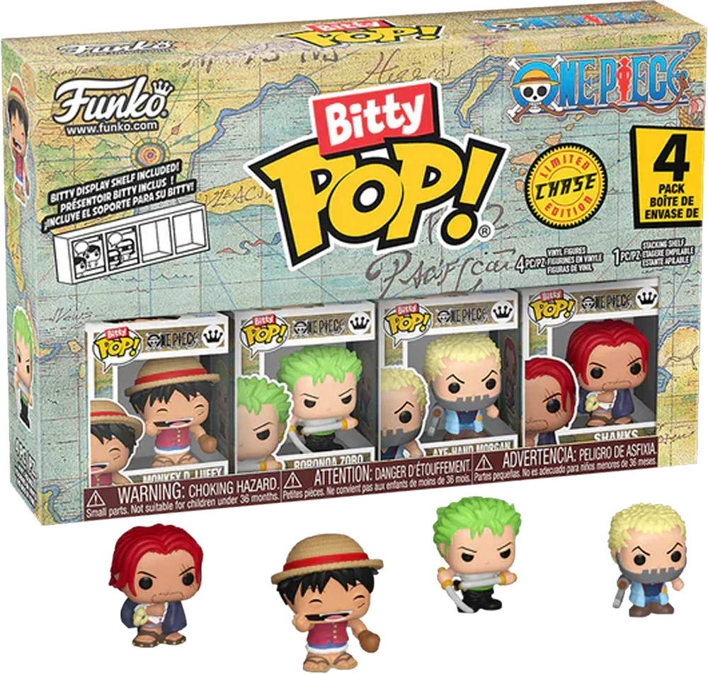 One Piece - Luffy Bitty Pop! 4-Pack