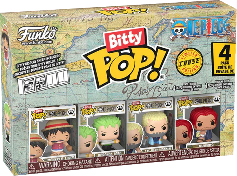 One Piece - Luffy Bitty Pop! 4-Pack