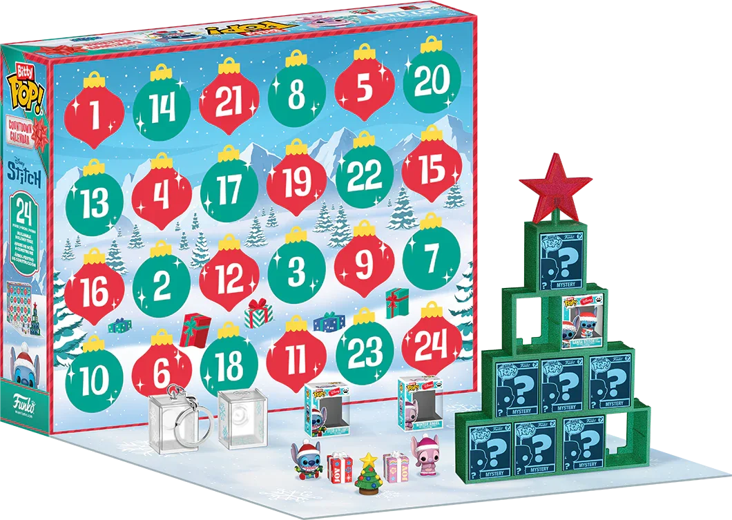 FUN87002 Lilo & Stitch - Bitty Pop! Vinyl Holiday Countdown Calendar - Funko - Titan Pop Culture