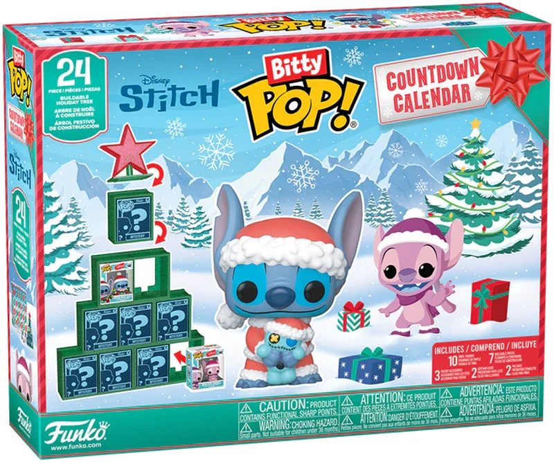 FUN87002 Lilo & Stitch - Bitty Pop! Vinyl Holiday Countdown Calendar - Funko - Titan Pop Culture