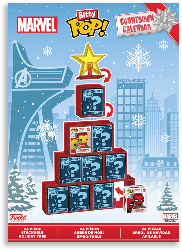 FUN87003 Marvel Comics - Bitty Pop! Vinyl Countdown Calendar - Funko - Titan Pop Culture