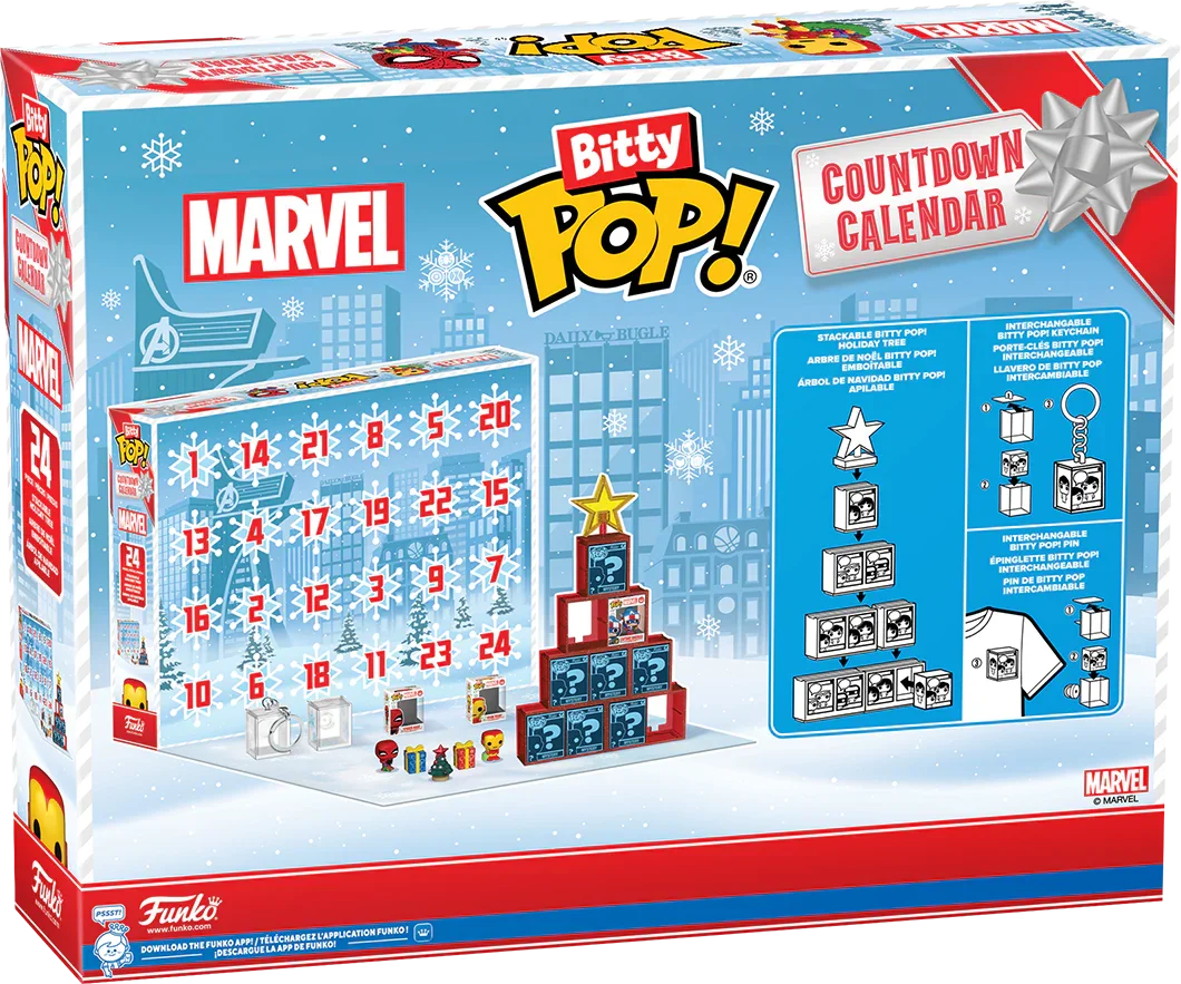 FUN87003 Marvel Comics - Bitty Pop! Vinyl Countdown Calendar - Funko - Titan Pop Culture