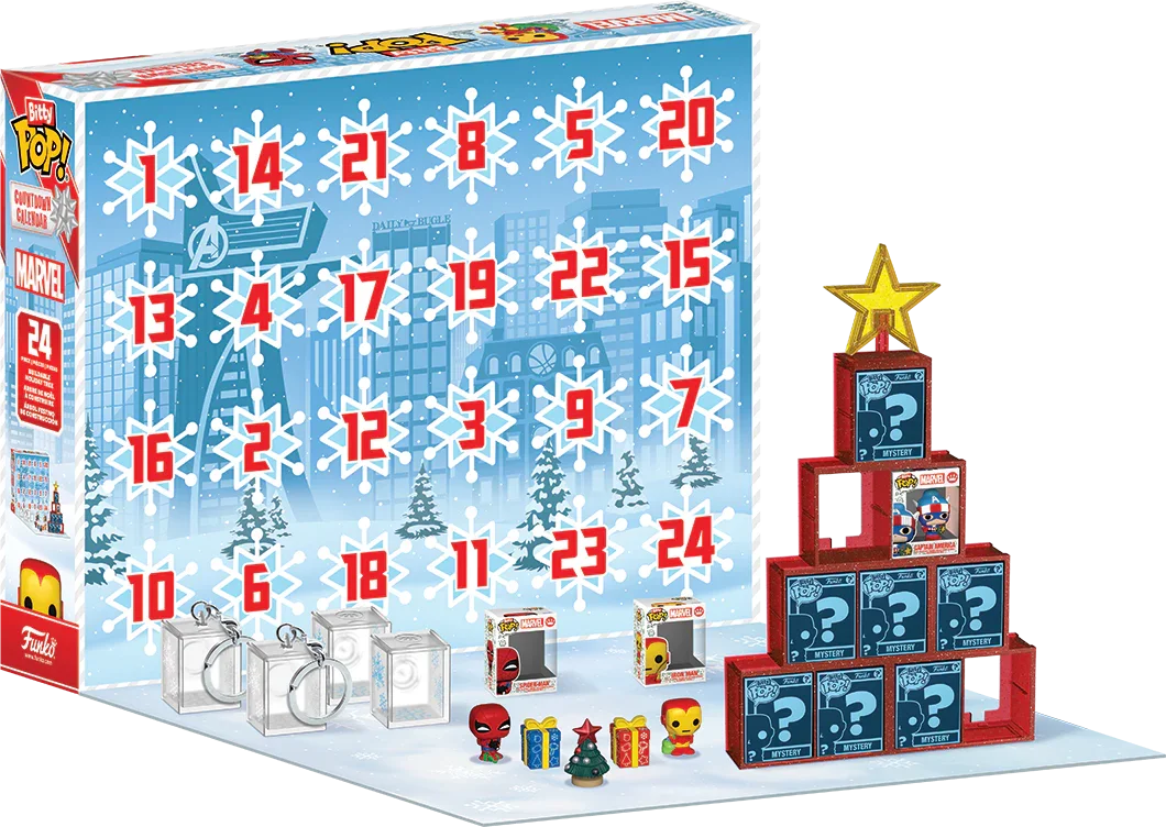 FUN87003 Marvel Comics - Bitty Pop! Vinyl Countdown Calendar - Funko - Titan Pop Culture