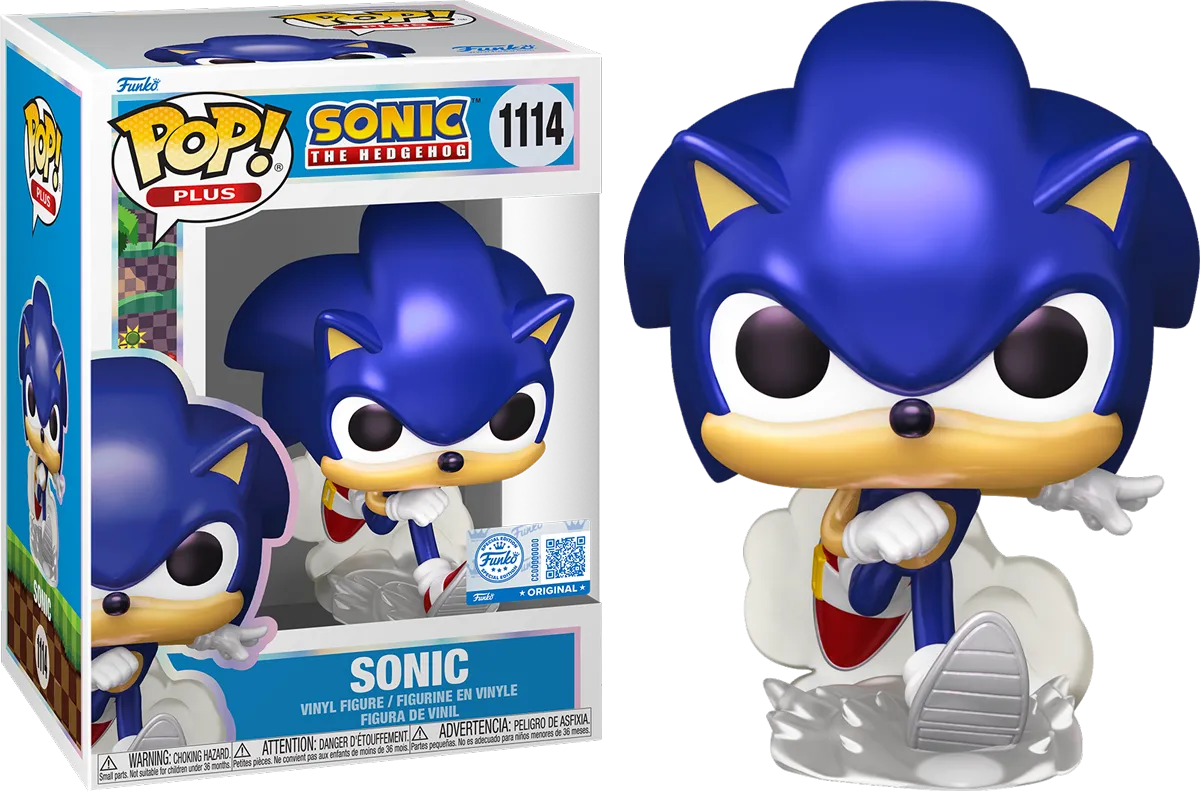 FUN87228 Sonic The Hedgehog - Sonic (Pearlescent) Pop! Plus - Funko - Titan Pop Culture
