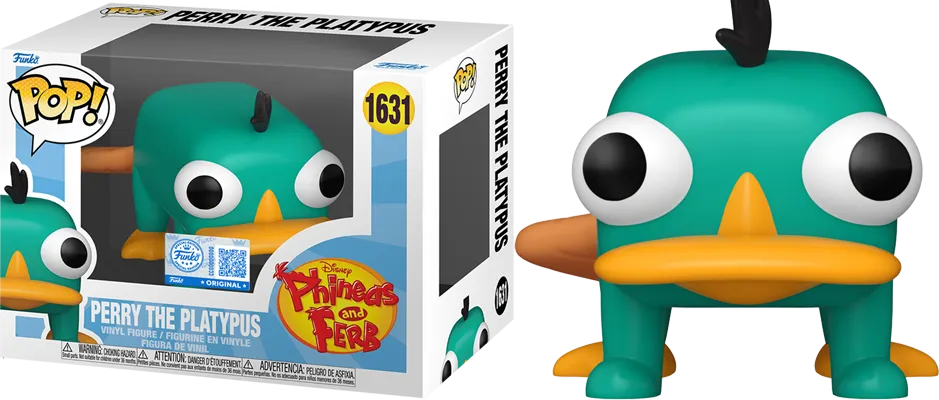 FUN87241 Phineas and Ferb - Perry the Platypus Pop! Vinyl - Funko - Titan Pop Culture
