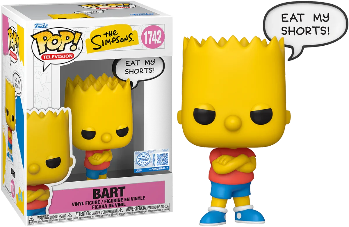 FUN87246 The Simpsons - Bart (Eat My Shorts) Pop! Vinyl - Funko - Titan Pop Culture