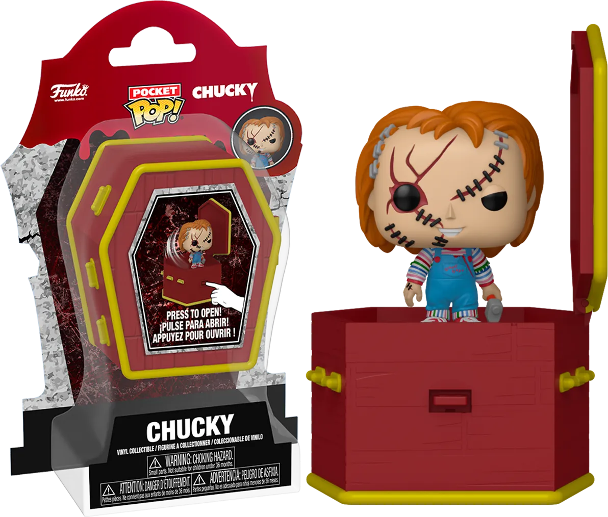FUN87797 Child's Play - Chucky Pocket Coffin Poppers! - Funko - Titan Pop Culture
