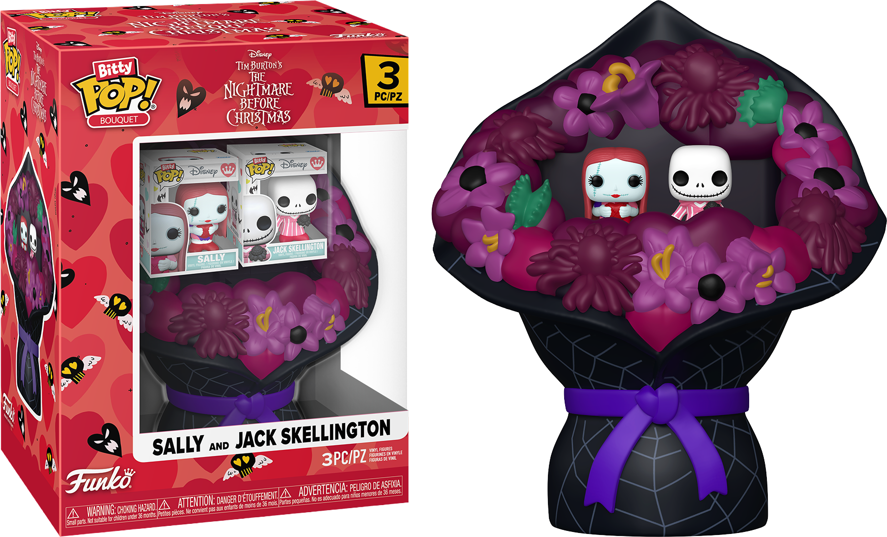 The Nightmare before Christmas - Valentines Bitty Pop! Bouquet