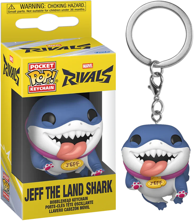 Marvel Rivals - Jeff the Land Shark Pop! Keychain