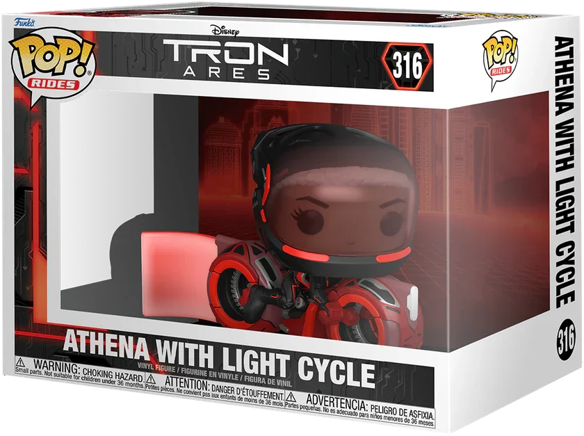 TRON: Ares - Atenea con moto de luz Pop! Ride