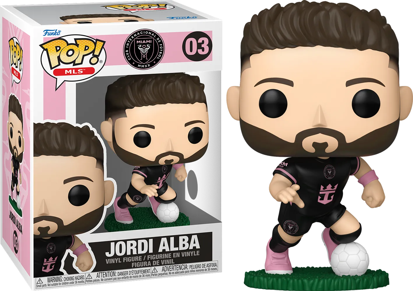 FUN88616 MLS: Inter Miami - Jordi Alba (Away) Pop! Vinyl - Funko - Titan Pop Culture