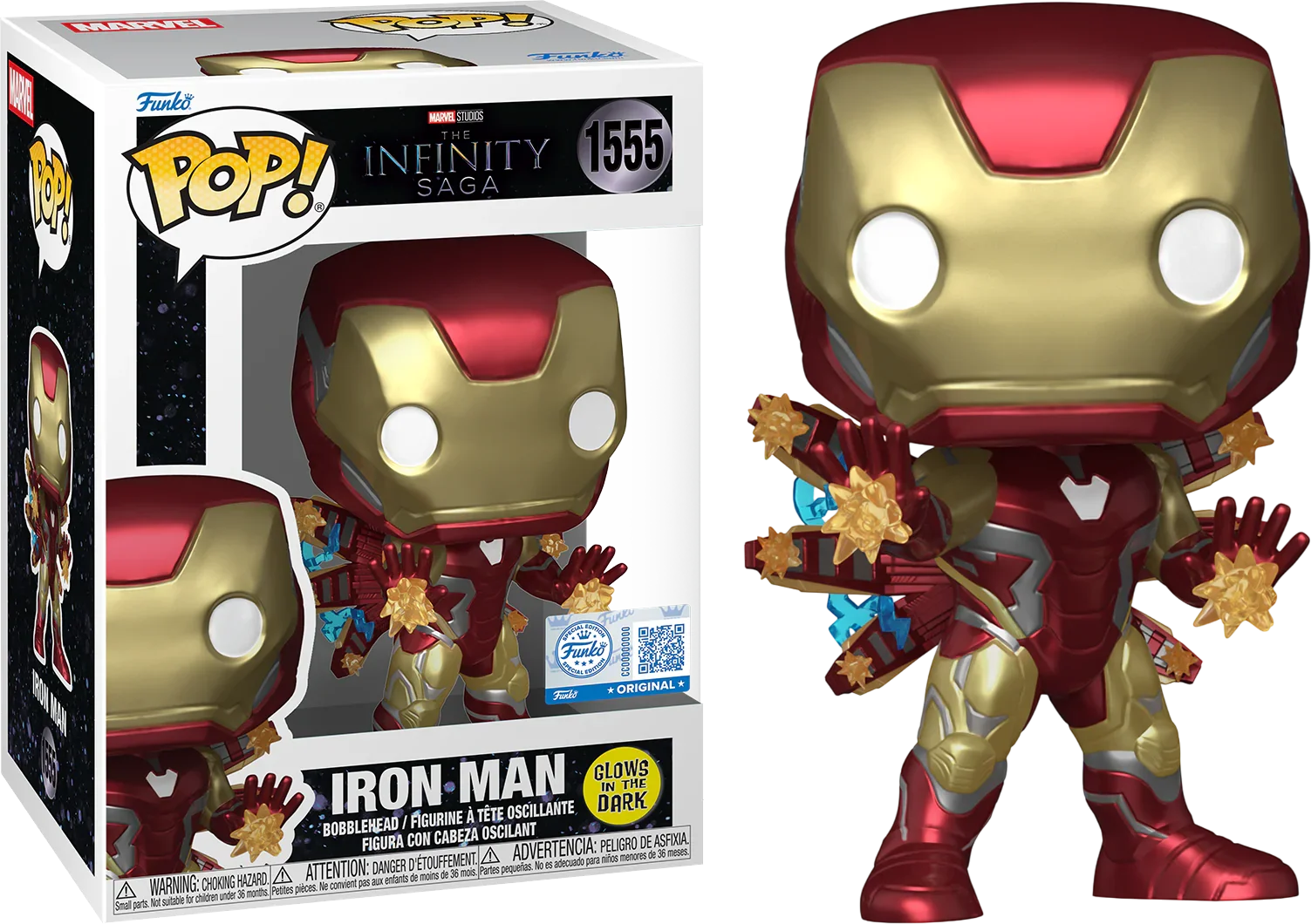 Avengers: Endgame - Iron Man Exclusive Glow Pop! Plus
