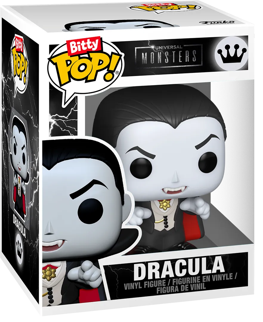 FUN88814 Universal Monsters - Dracula's Castle with Dracula Bitty Pop! Town - Funko - Titan Pop Culture